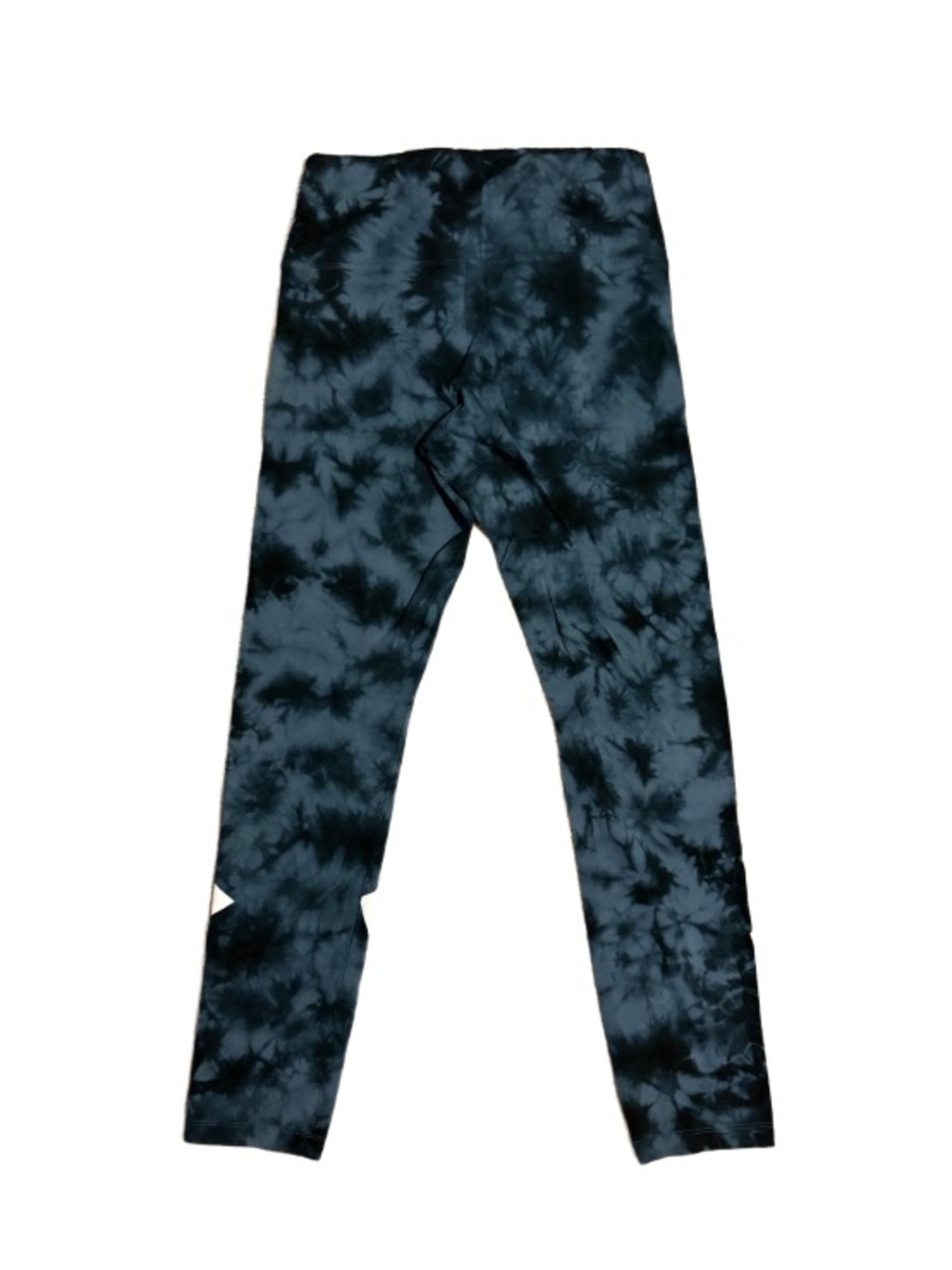 PINK Victoria's Secret Blue/Navy Tie-Dye Leggings with White Logo - Picture 2 of 2